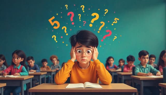 student confused in exam